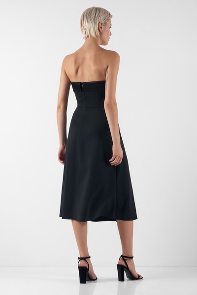 Корсетное платье VASSA&Co, пол женский, цвет черный, фото №4