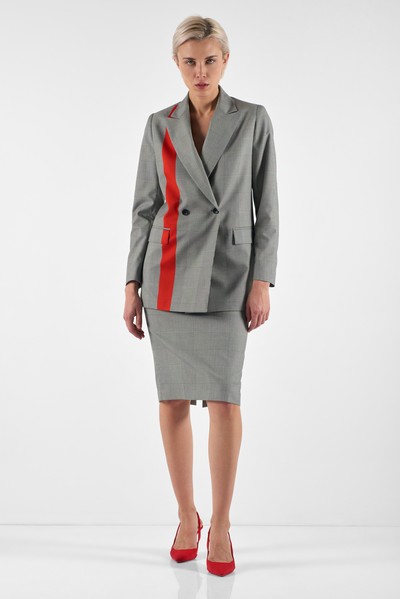 Юбка в клетку VASSA&Co, пол женский, цвет черный, фото №6