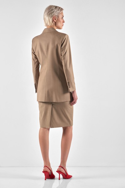 Юбка-карандаш VASSA&Co, пол женский, цвет бежевый, фото №7