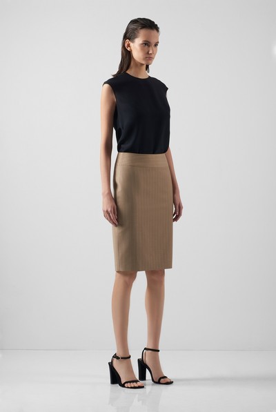 Юбка-карандаш VASSA&Co, пол женский, цвет бежевый, фото №3