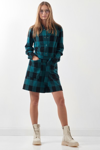 Комбинезон из мягкого трикотажа VASSA CODE, пол женский, цвет зеленый, фото №2