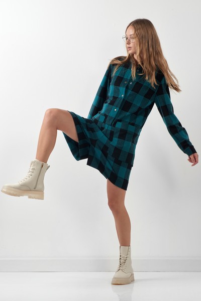 Комбинезон из мягкого трикотажа VASSA CODE, пол женский, цвет зеленый, фото №4