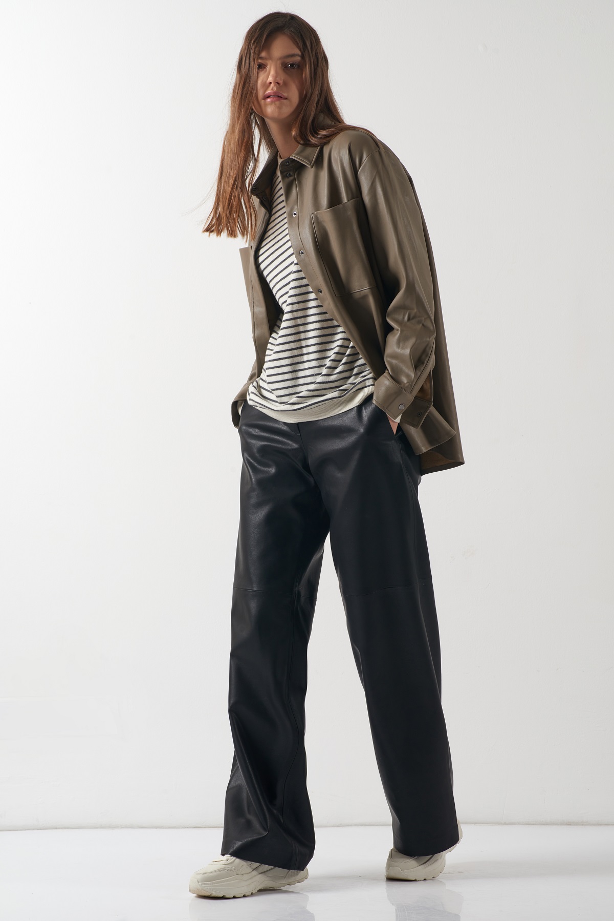Shirt VASSA CODE, пол female, цвет серый
