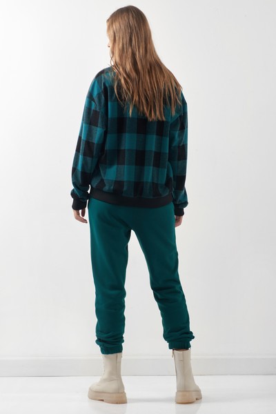 Sweatshirt VASSA CODE, пол female, цвет зеленый, фото №5