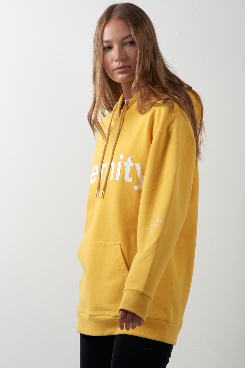 Худи с принтом VASSA CODE, пол женский, цвет желтый, фото №3