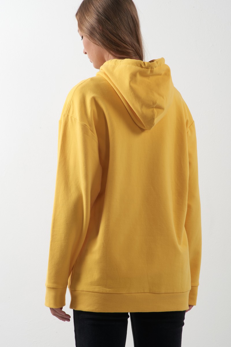 Худи с принтом VASSA CODE, пол женский, цвет желтый, фото №4