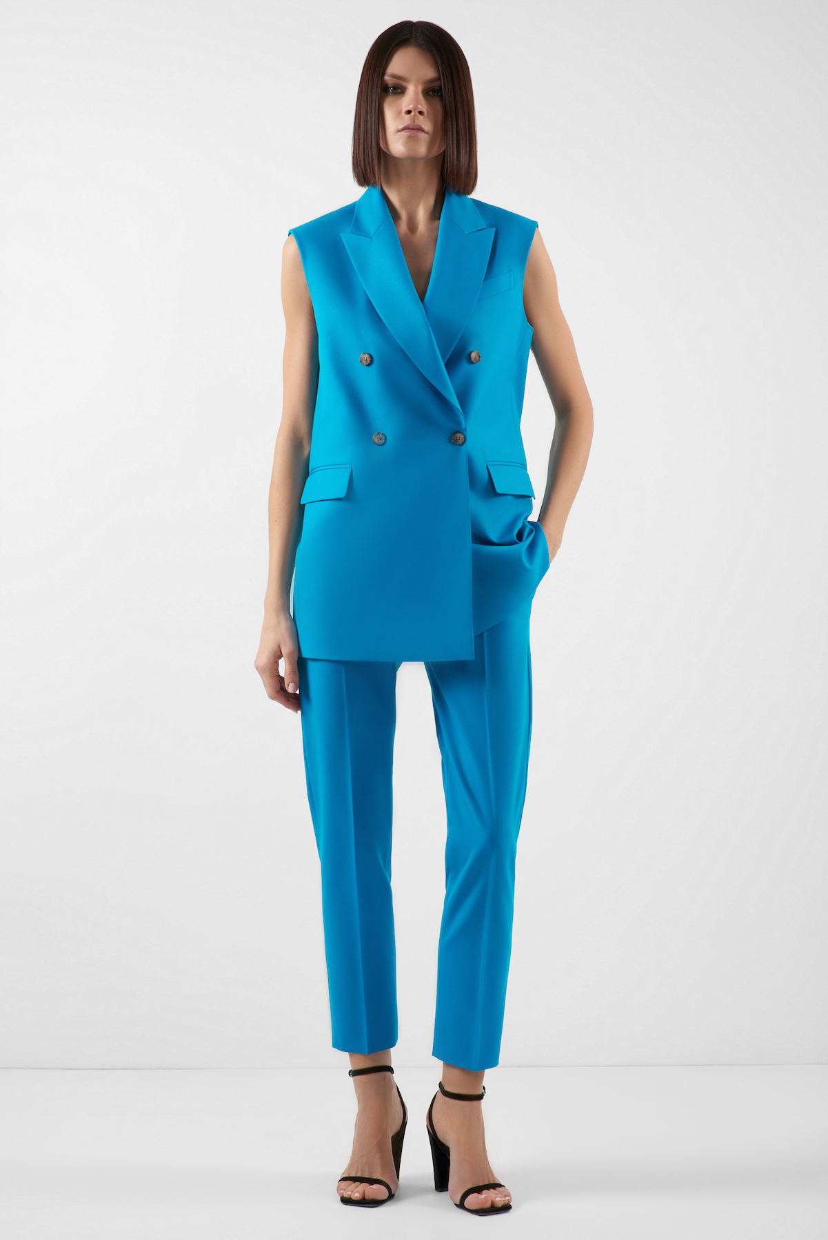 Vest VASSA&Co, пол female, цвет голубой