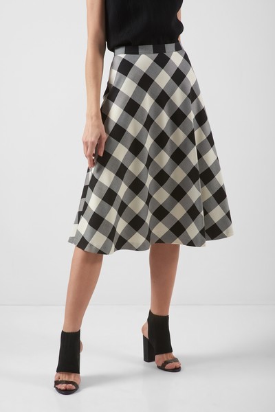 Юбка А-силуэта VASSA&Co, пол женский, цвет черный, фото №2