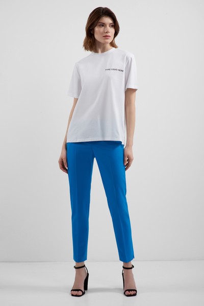 Футболка с дизайнерским принтом VASSA&Co, пол женский, цвет белый, фото №2