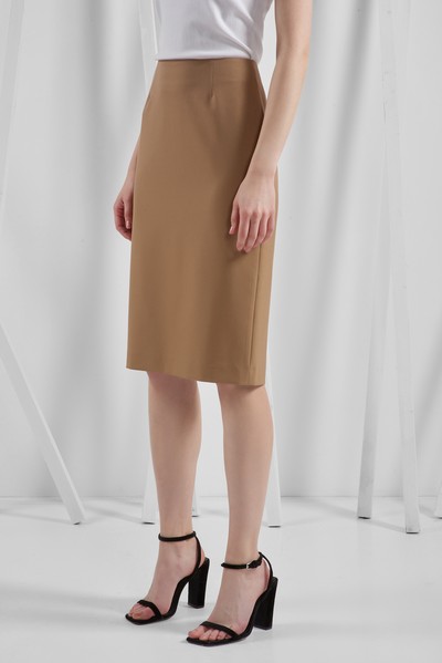 Юбка VASSA&Co, пол женский, цвет коричневый, фото №6