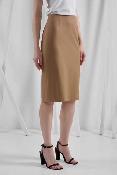 Юбка VASSA&Co, пол женский, цвет коричневый, фото №7