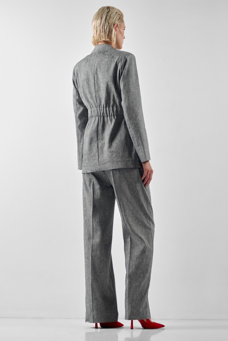 Жакет в сером оттенке VASSA&Co, пол женский, цвет серый, фото №3