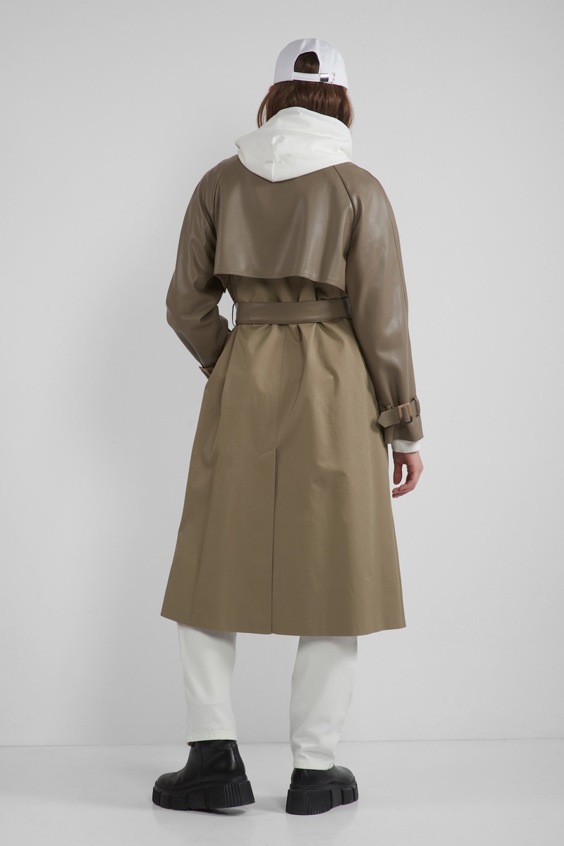 Trench Coat VASSA CODE, пол female, цвет Серый, фото №5