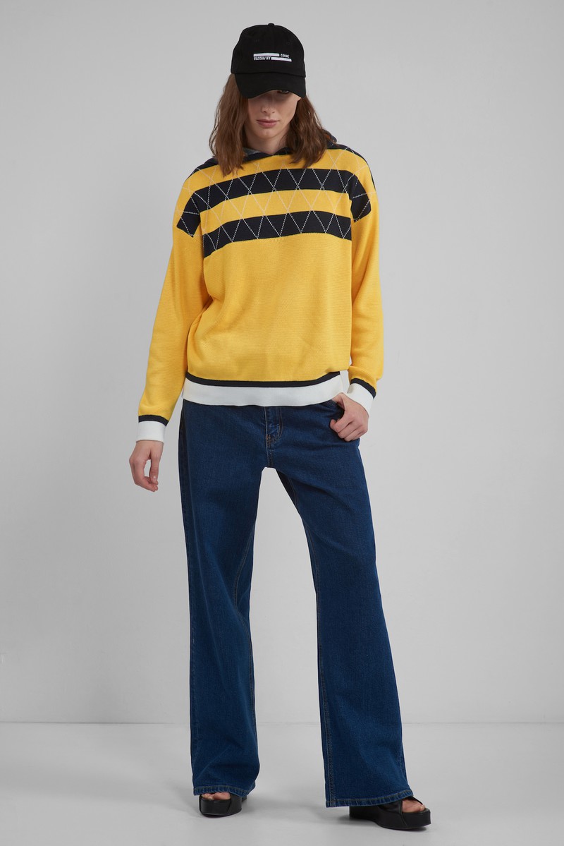 Hoodie VASSA CODE, пол female, цвет yellow, фото №2