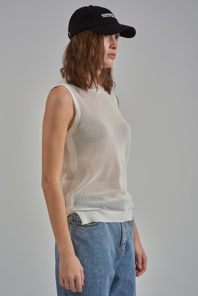 Top VASSA CODE, пол female, цвет white, фото №4