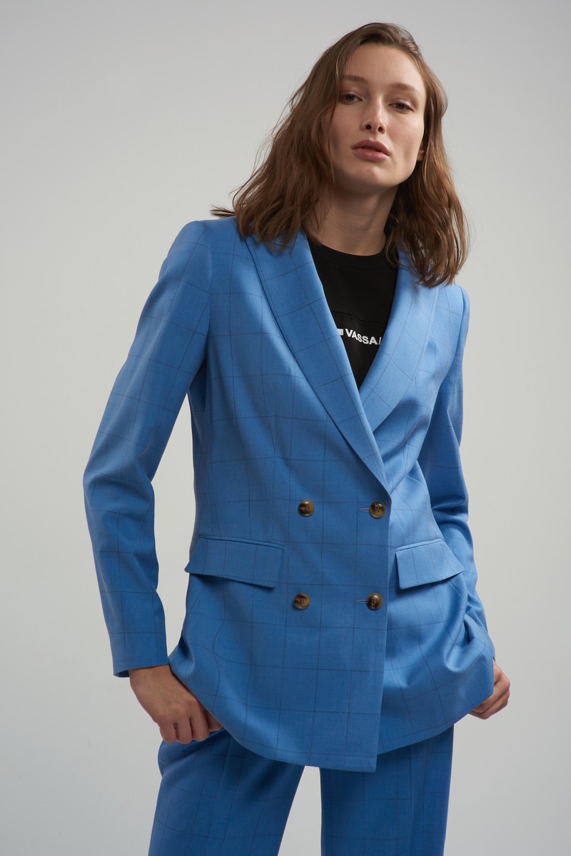 Jacket VASSA CODE, пол female, цвет голубой, фото №2