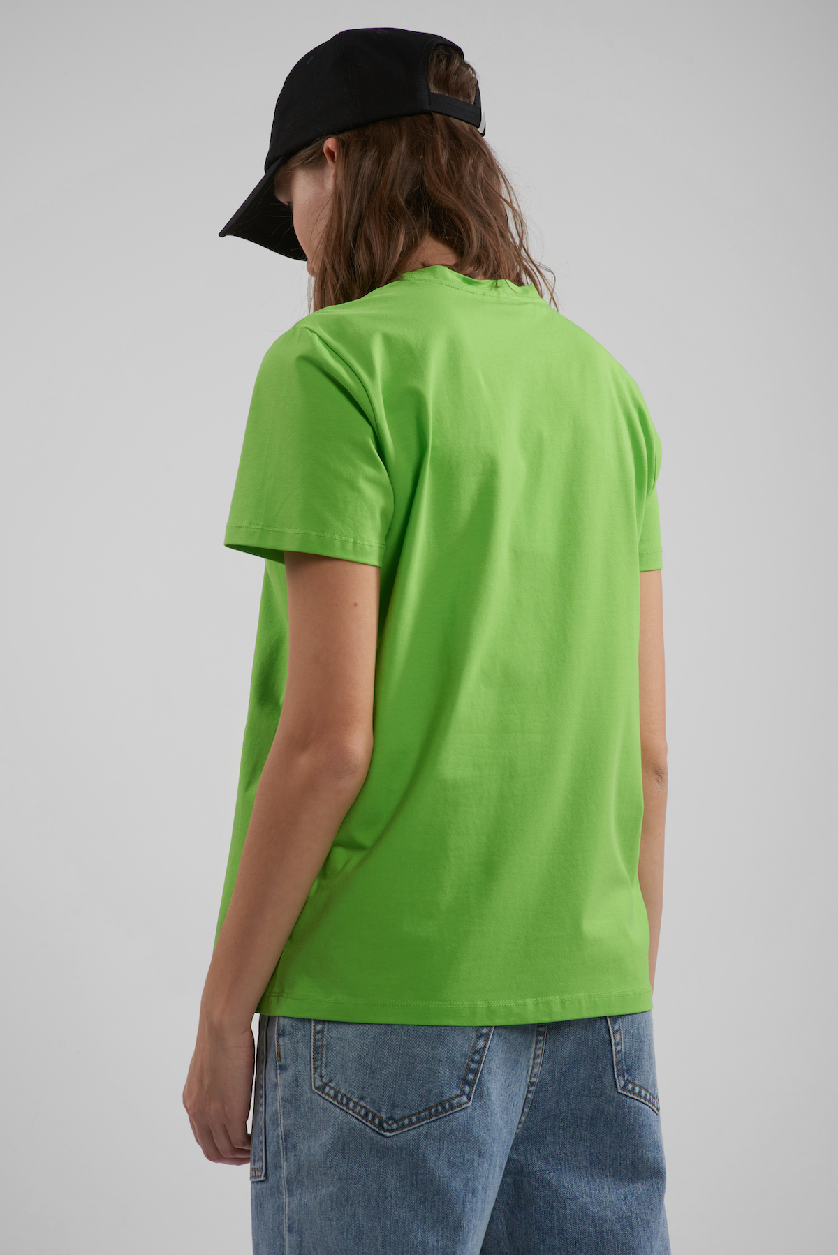 Футболка c принтом VASSA CODE, пол женский, цвет зеленый