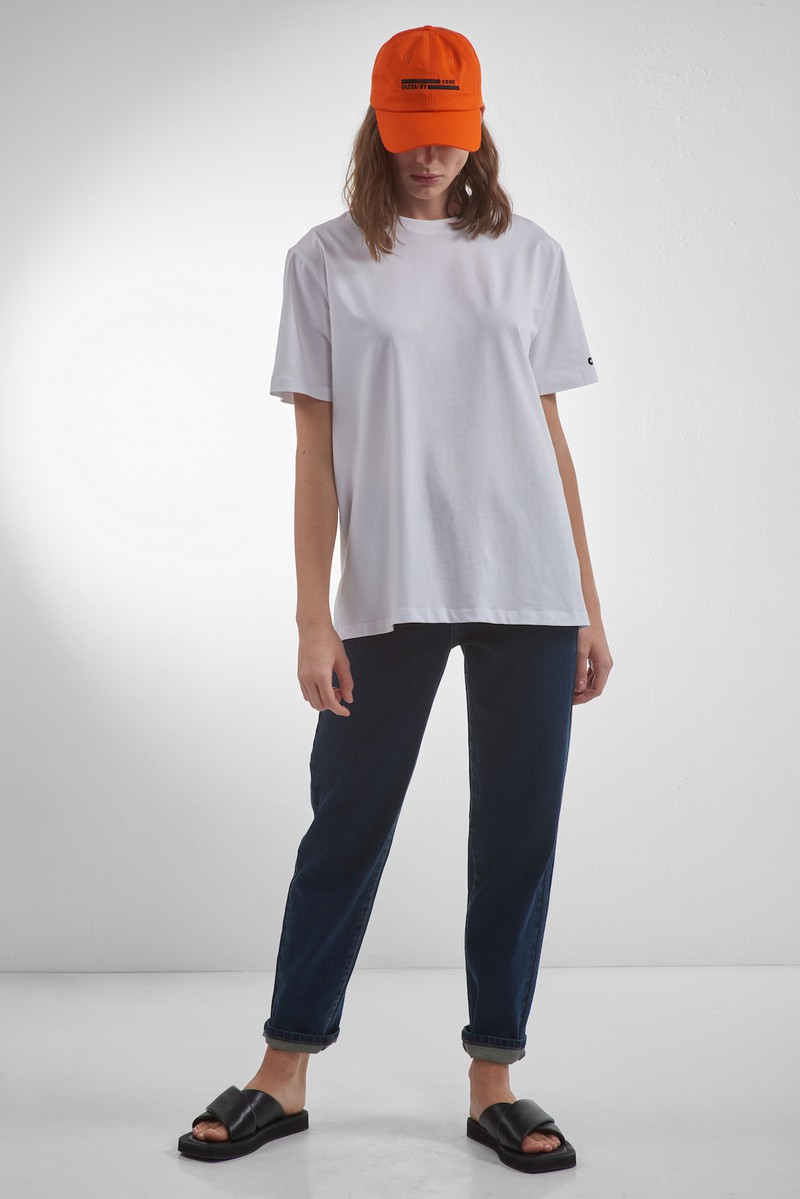 Базовая футболка VASSA CODE, пол женский, цвет белый, фото №3