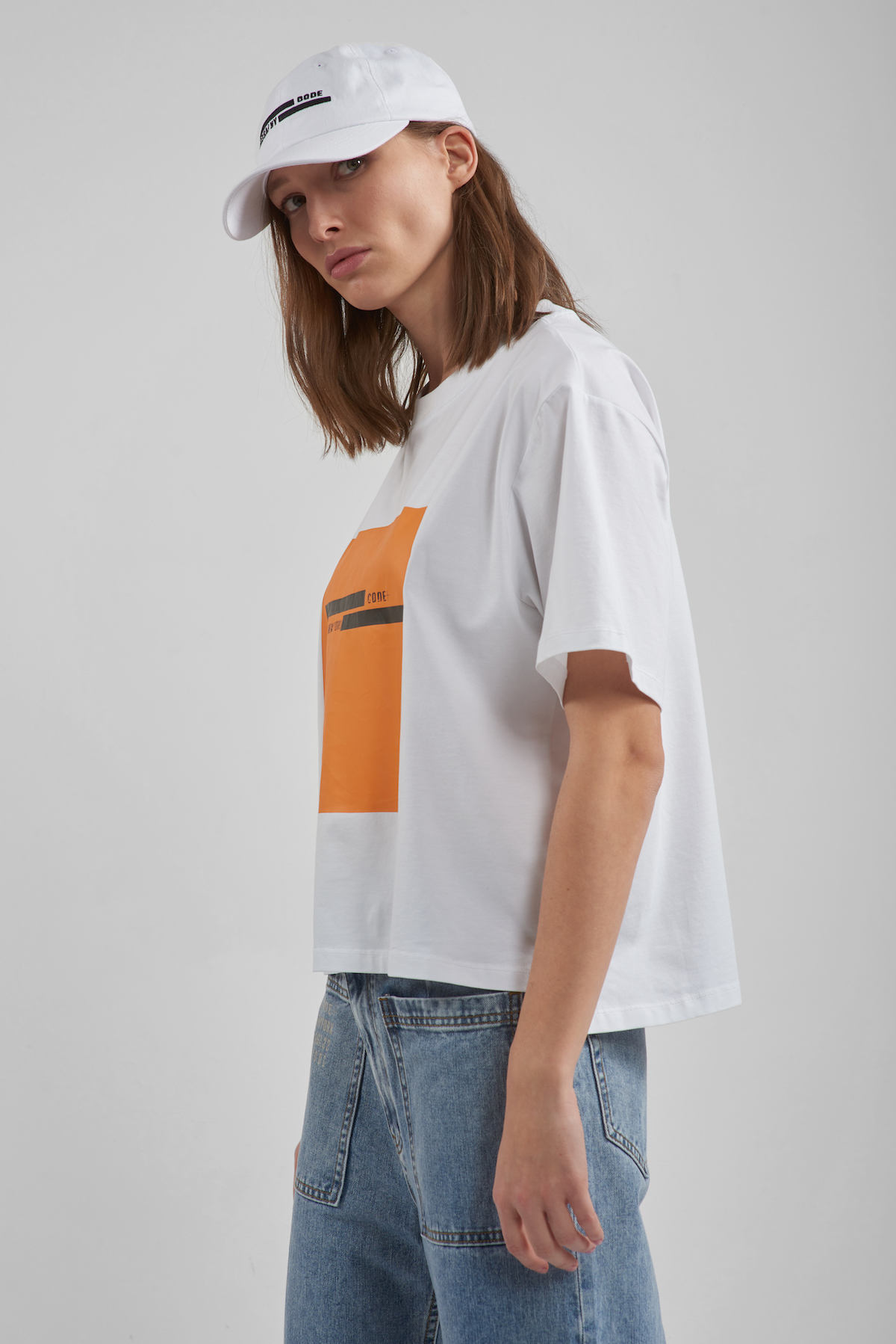 T-shirt VASSA CODE, пол female, цвет white