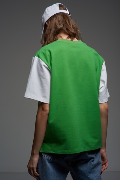 Толстовка с коротким рукавом VASSA CODE, пол женский, цвет зеленый, фото №5