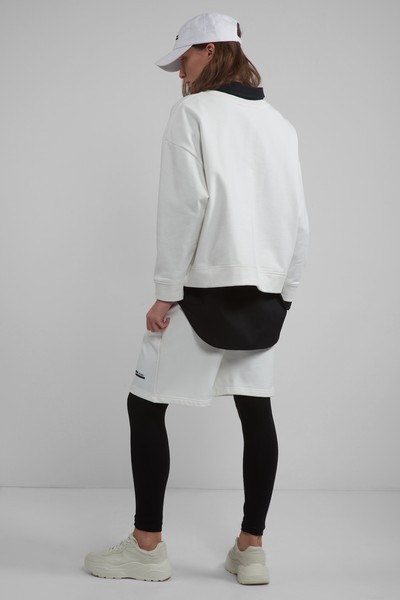 Толстовка oversize VASSA CODE, пол женский, цвет белый, фото №6