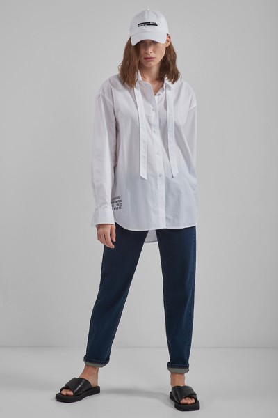 Рубашка VASSA CODE, пол женский, цвет белый, фото №3