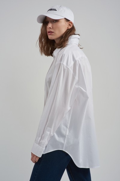 Рубашка VASSA CODE, пол женский, цвет белый, фото №5