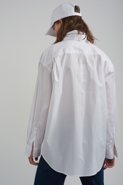 Рубашка VASSA CODE, пол женский, цвет белый, фото №6