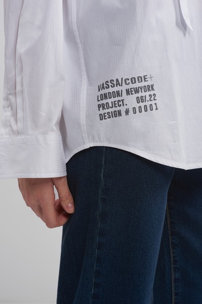 Рубашка VASSA CODE, пол женский, цвет белый, фото №7