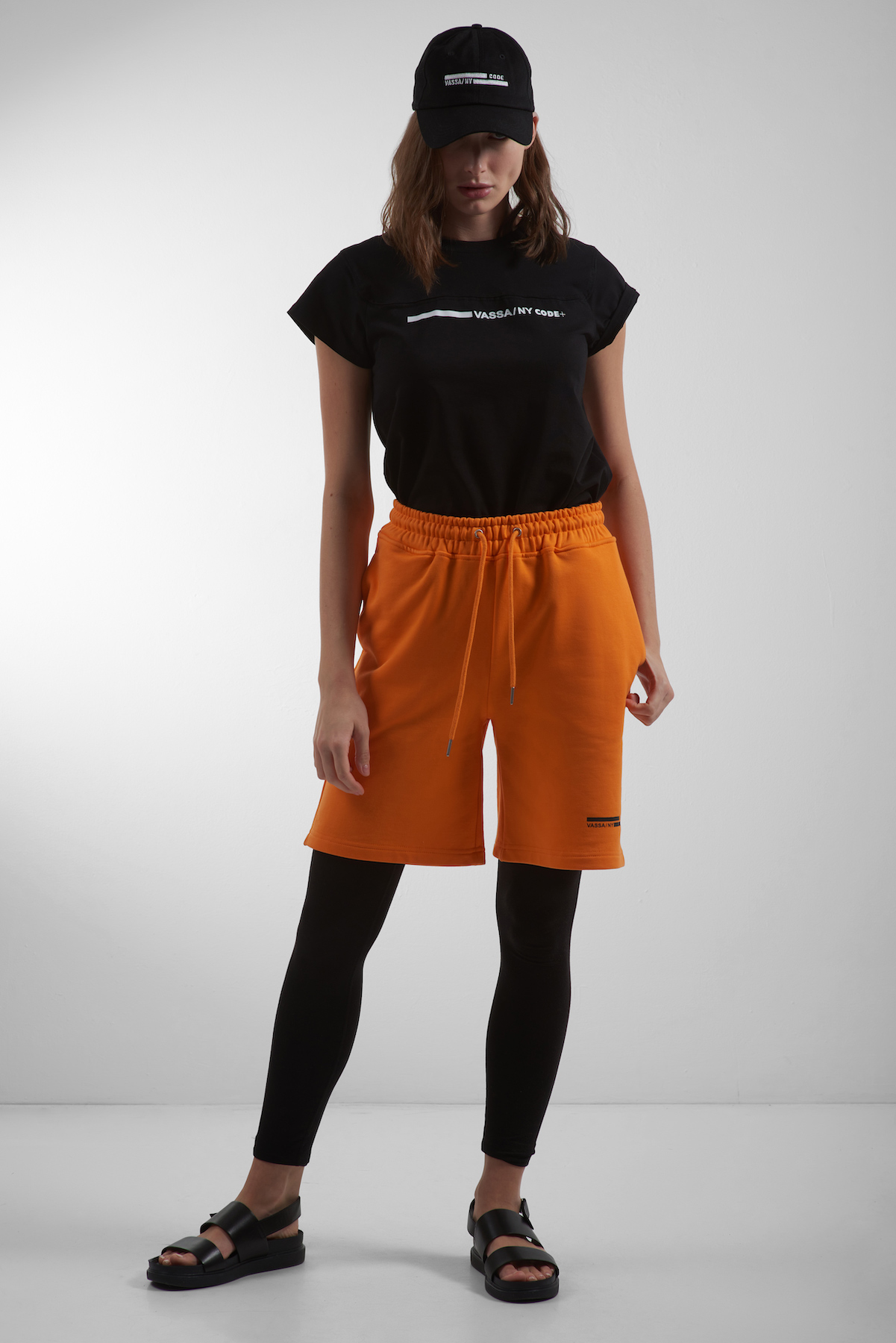 Шорты VASSA CODE, пол женский, цвет оранжевый