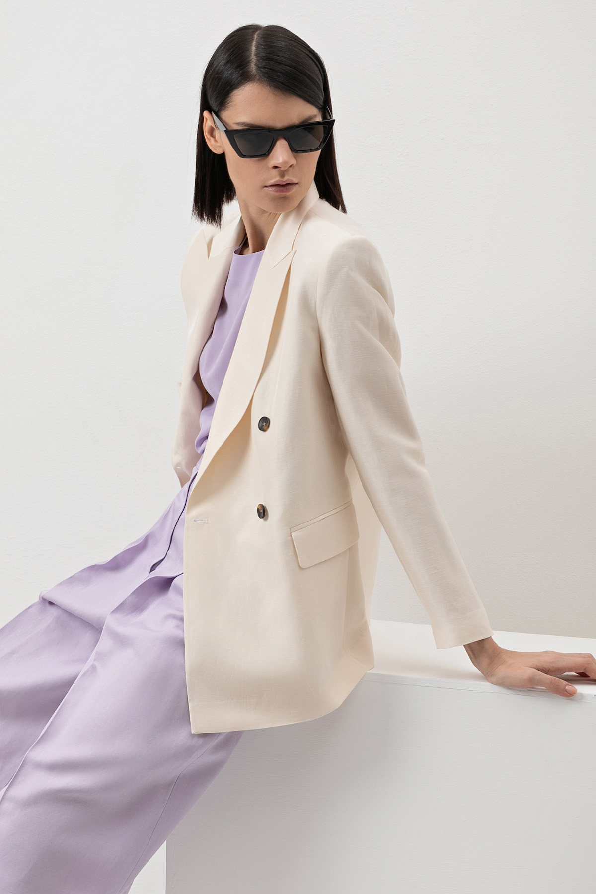 Shorts VASSA&Co, пол female, цвет violet, фото №6