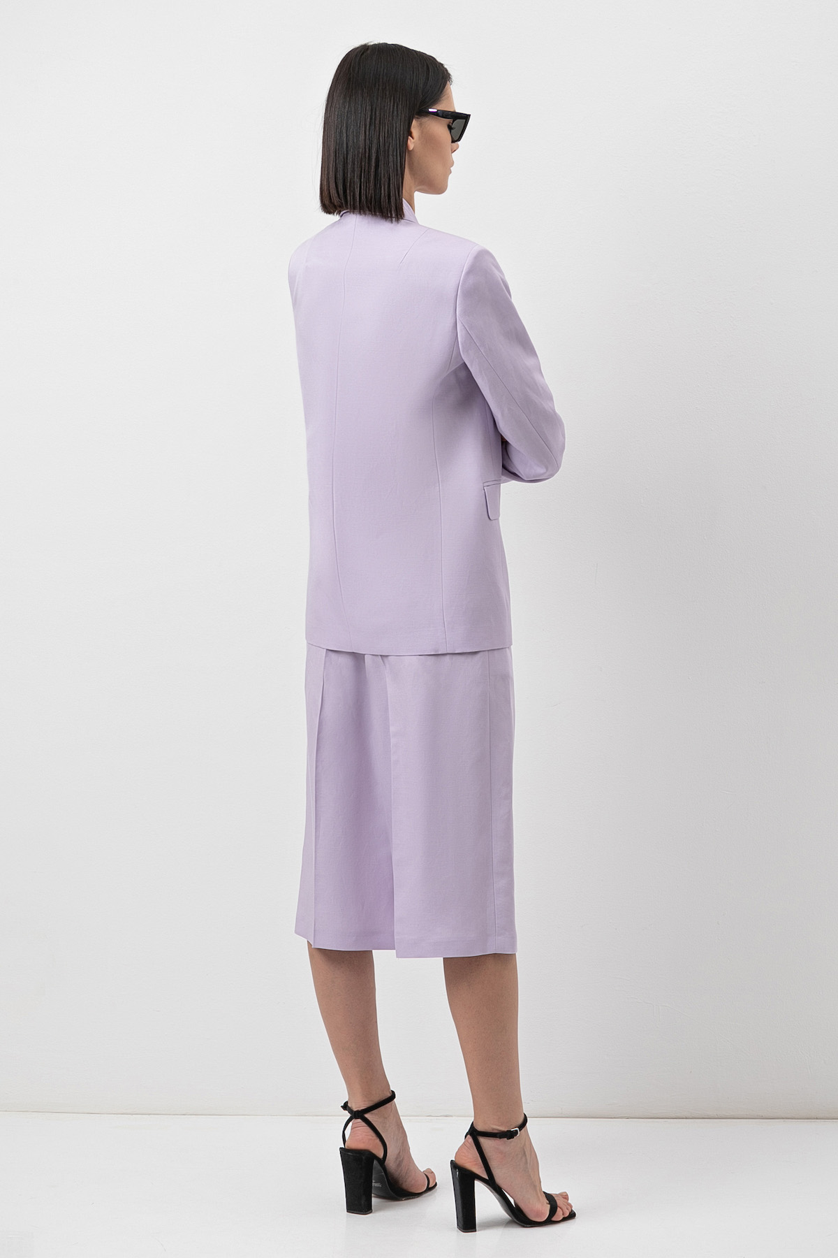 Жакет двубортный VASSA&Co, пол женский, цвет фиолетовый