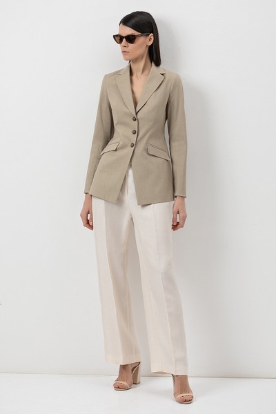 Жакет VASSA&Co, пол женский, цвет хаки, фото №2