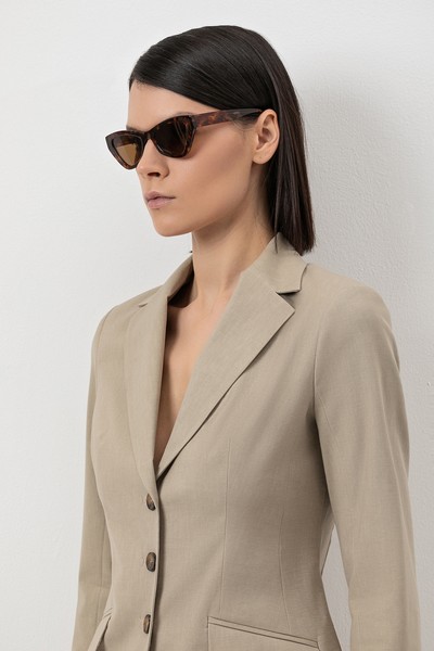 Жакет VASSA&Co, пол женский, цвет хаки, фото №4