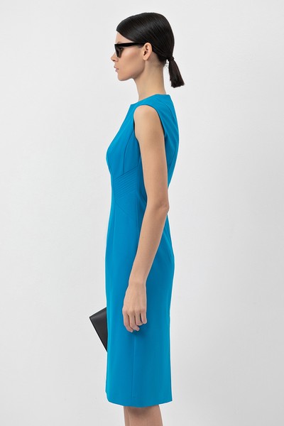 Платье VASSA&Co, пол женский, цвет голубой, фото №3