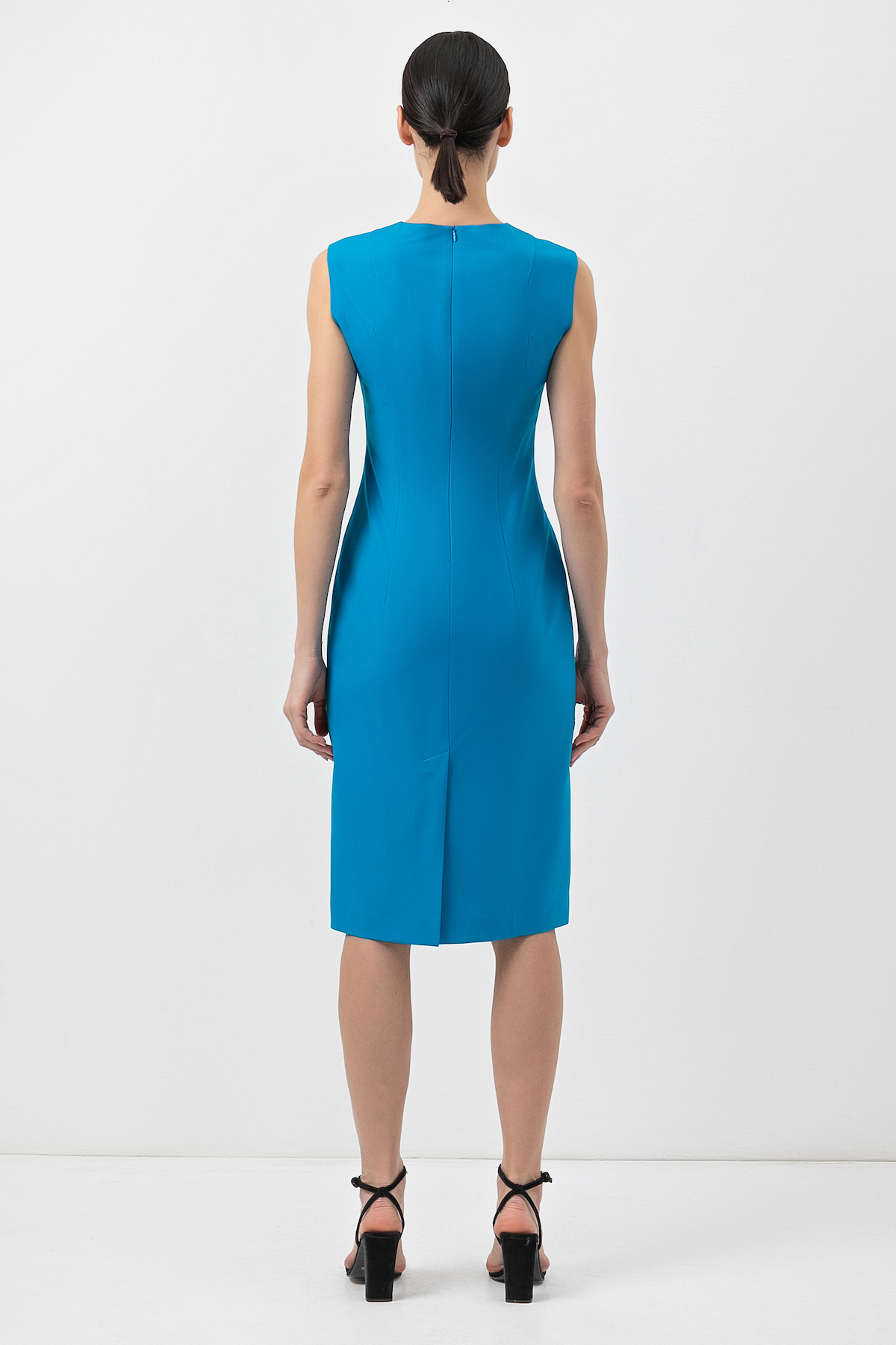 Платье VASSA&Co, пол женский, цвет голубой, фото №6