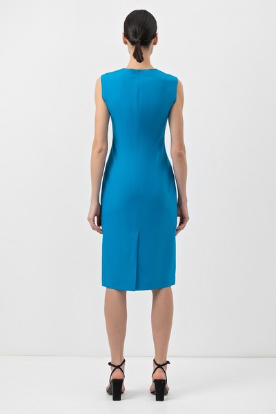 Платье VASSA&Co, пол женский, цвет голубой, фото №6