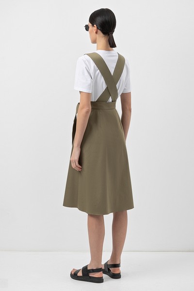 Юбка со съемными бретелями VASSA&Co, пол женский, цвет зеленый, фото №2