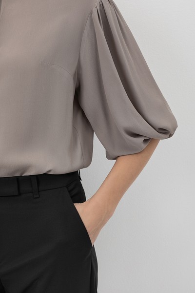 Blouse VASSA&Co, пол female, цвет brown, фото №4