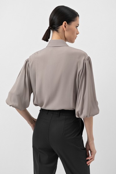 Blouse VASSA&Co, пол female, цвет brown, фото №5