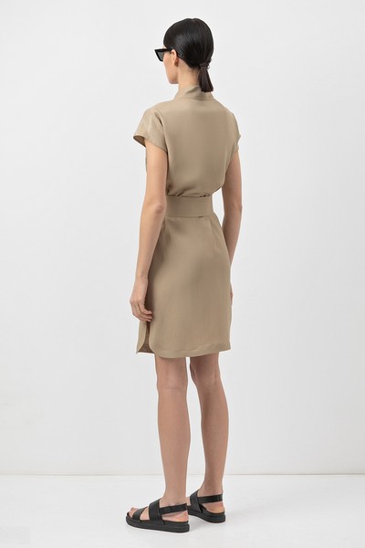 Dress VASSA&Co, пол female, цвет бежевый, фото №6