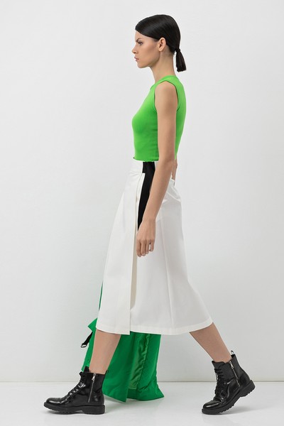 Юбка VASSA&Co, пол женский, цвет белый, фото №2