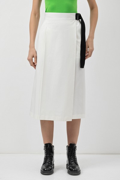 Юбка VASSA&Co, пол женский, цвет белый, фото №3