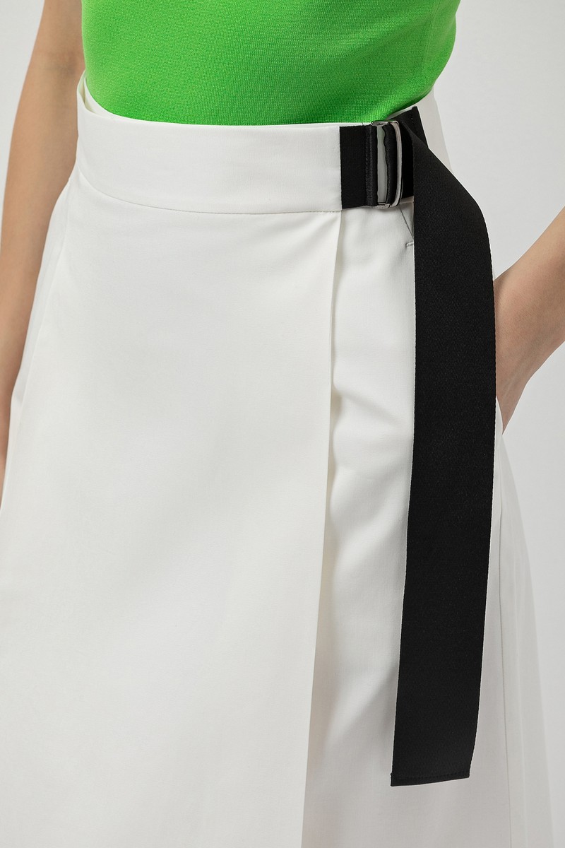 Юбка VASSA&Co, пол женский, цвет белый, фото №4