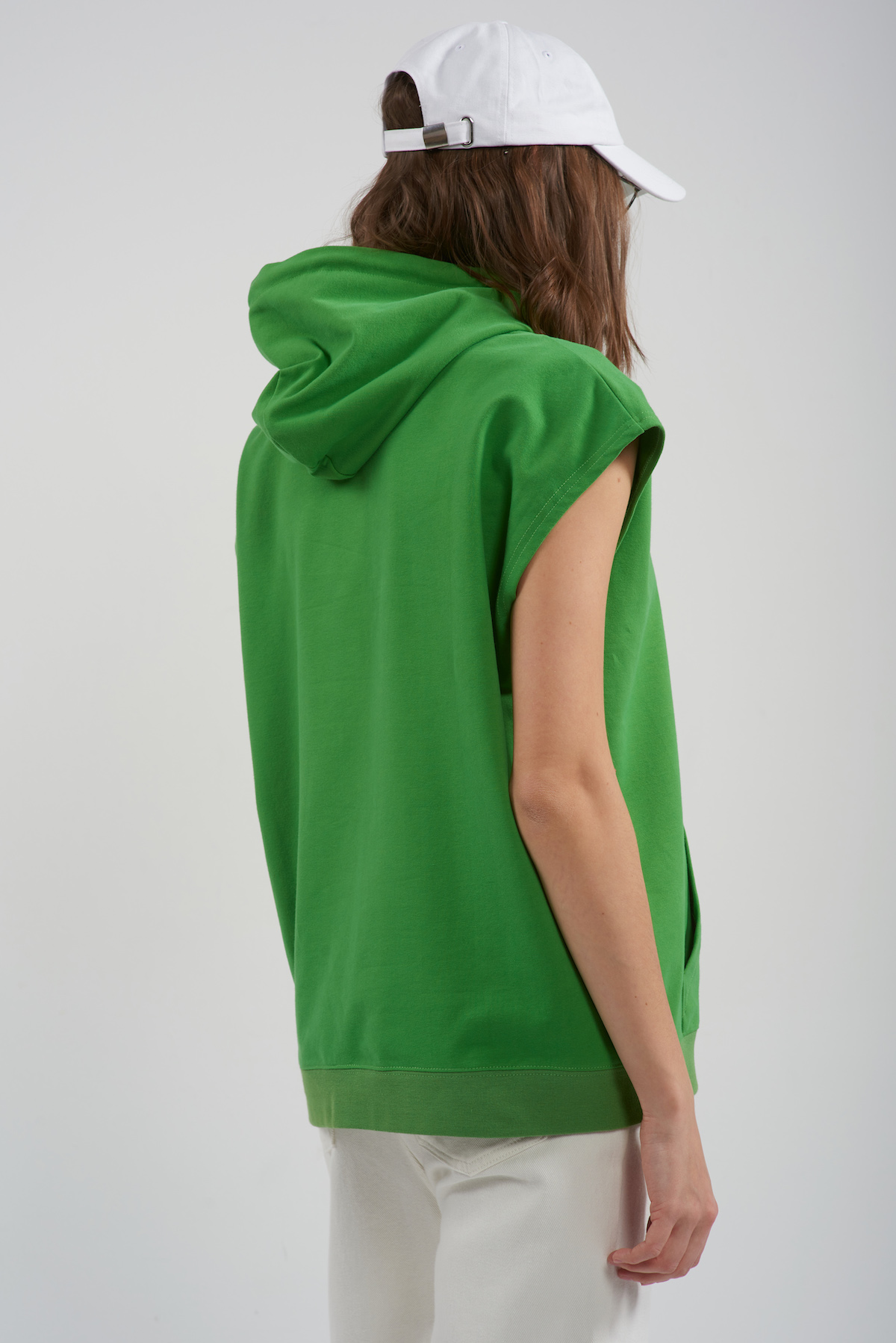 Hoodie VASSA CODE, пол female, цвет зеленый