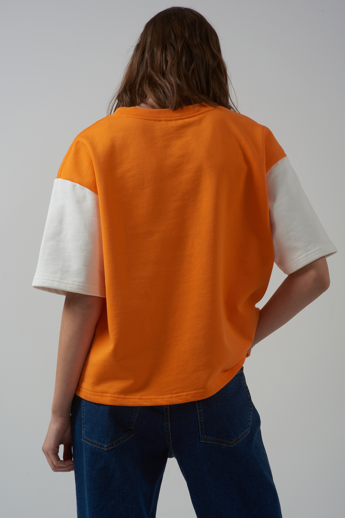 Толстовка с коротким рукавом VASSA CODE, пол женский, цвет оранжевый