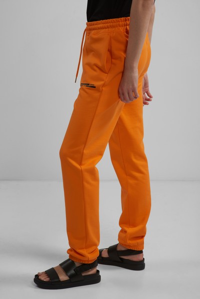 Брюки - джоггеры VASSA CODE, пол женский, цвет оранжевый, фото №7