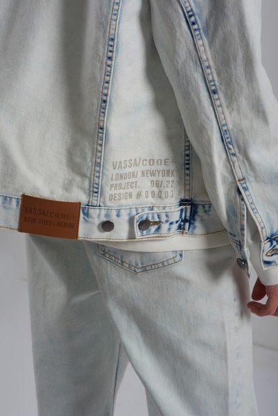 Джинсовая куртка VASSA CODE, пол женский, цвет голубой, фото №6