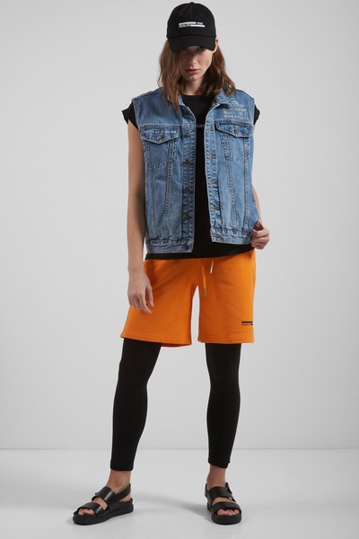 Джинсовый жилет VASSA CODE, пол женский, цвет синий, фото №2