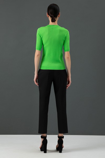 Джемпер VASSA&Co, пол женский, цвет зеленый, фото №4